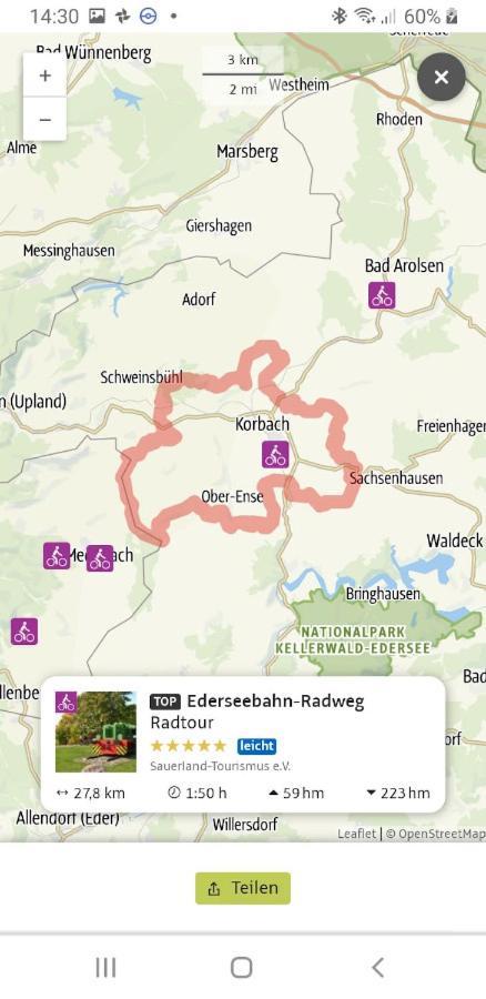 Fewo Mehrwald Korbach Exteriör bild